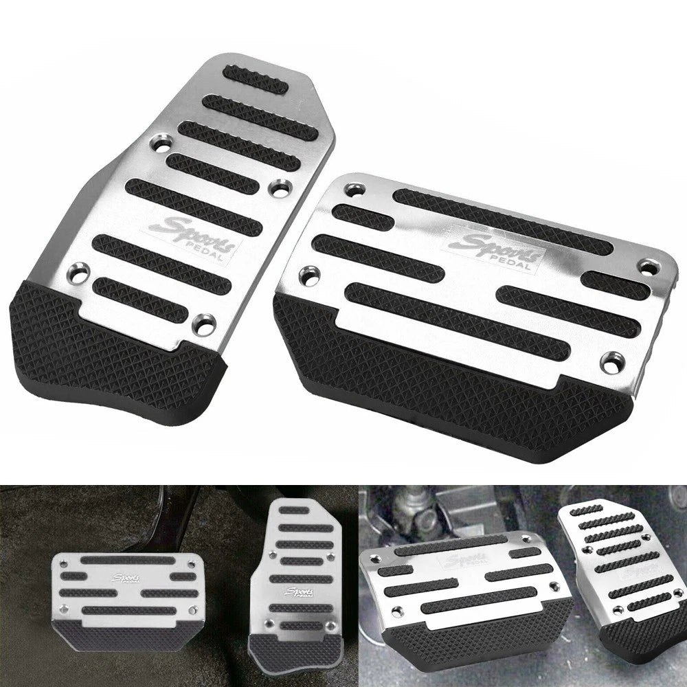 Brake Gas Pedal Foot Pad Cover Set for Universal Vehicles (Non-Automatic)