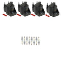 Set of 4 NGK Ignition Coils & 8 Platinum Spark Plugs for Chevrolet Corvette (1997–2004)