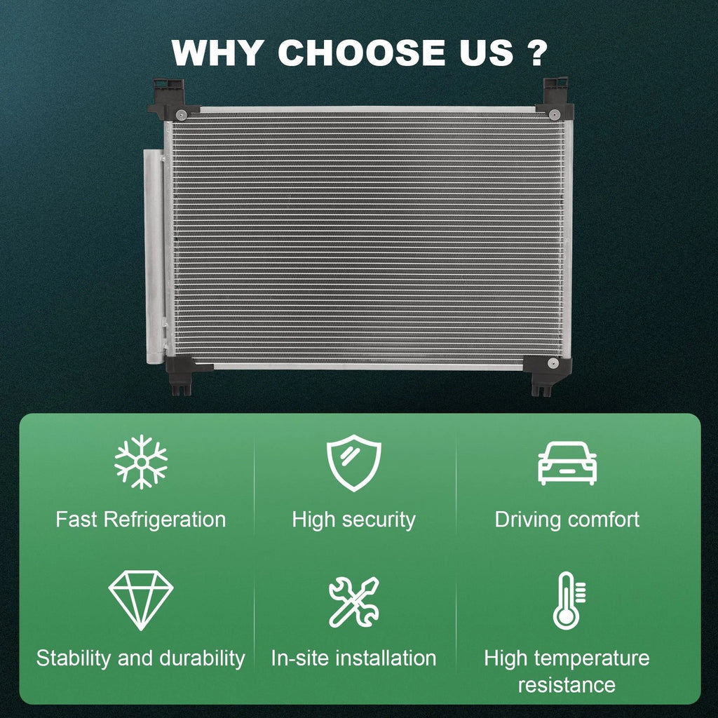 AC Condenser for Toyota Highlander Hybrid (2014–2019)