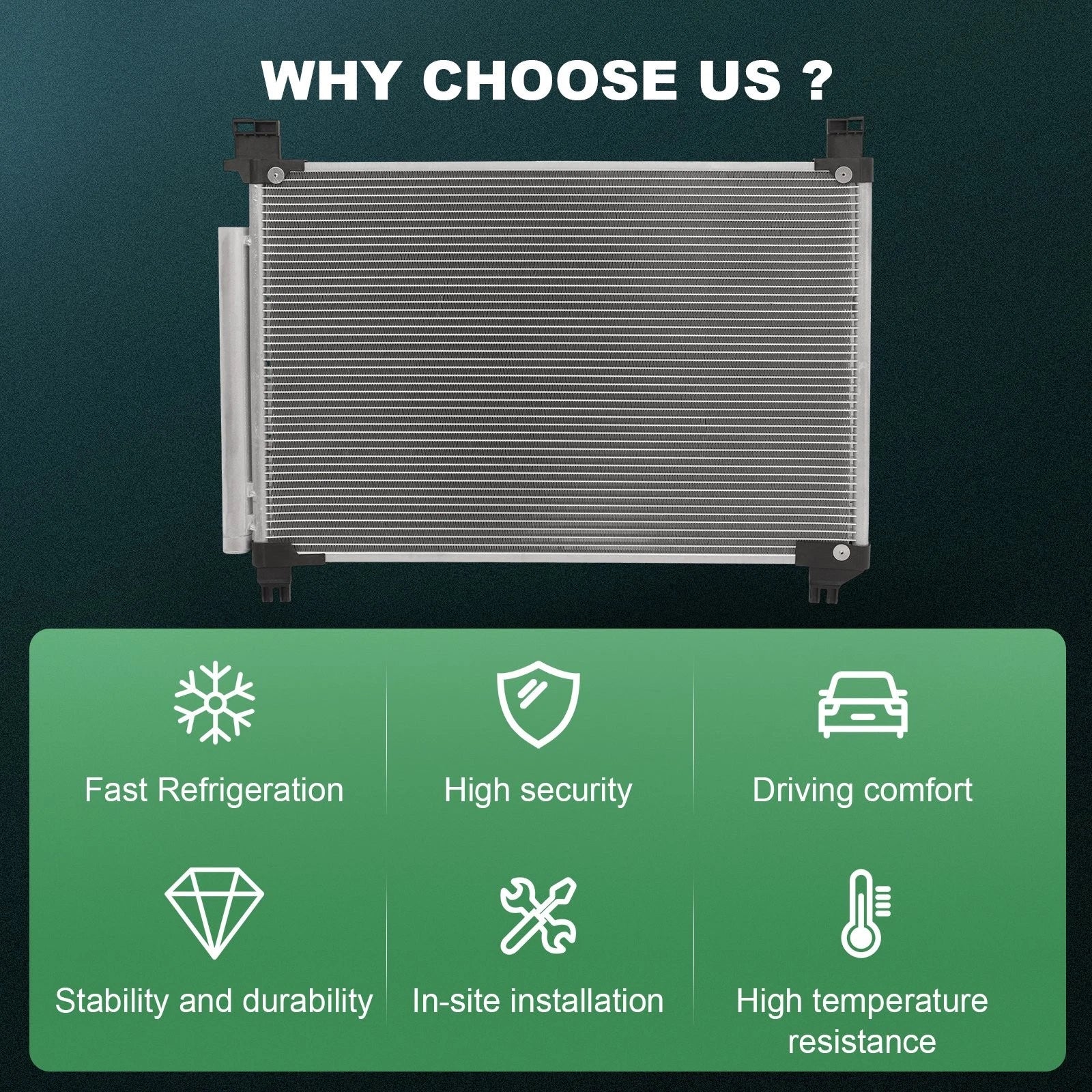 AC Condenser for Toyota Highlander Hybrid (2014–2019)