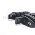 Black Dually Foot Rest Pegs for Harley Touring Electra Glide Softail Dyna (2000–2023)