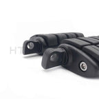 Black Dually Foot Rest Pegs for Harley Touring Electra Glide Softail Dyna (2000–2023)