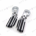HTTMT Highway Flame Foot Peg P Clamps 1.5" for Harley Sportster 883/1340/XL1200