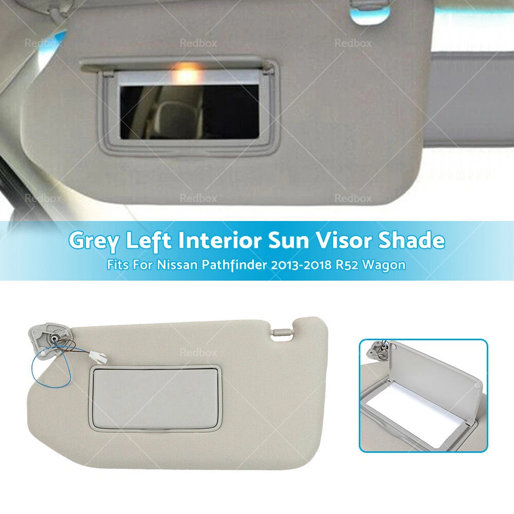 Sun Visor Shade for Nissan Pathfinder R52 (2013–2018) - Grey