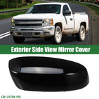 Right Rearview Mirror Cap for Chevrolet Silverado 1500 (No. 25788155, Gloss Black)