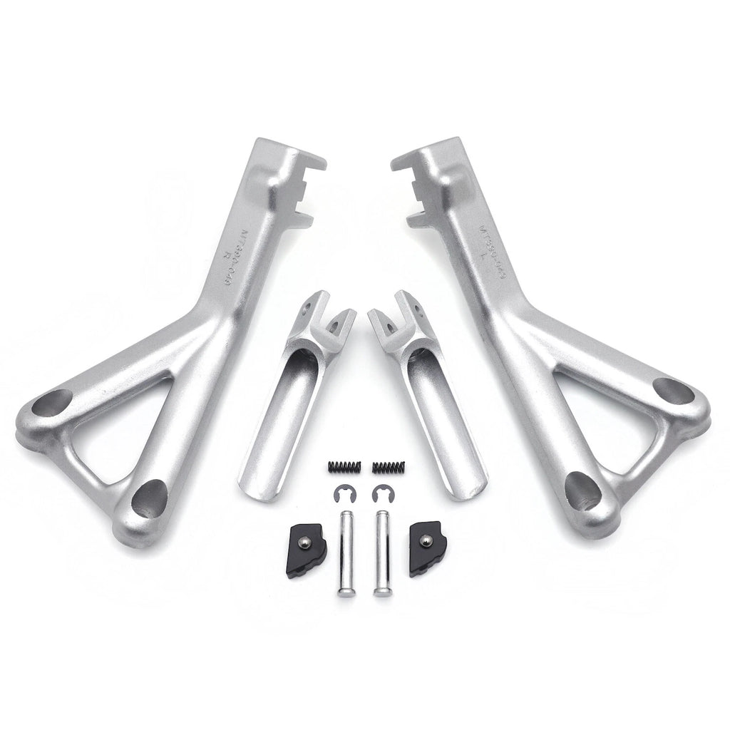 Silver Rear Passenger Footpeg Bracket for Ducati Panigale V4/S (2018–2020)