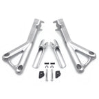 Silver Rear Passenger Footpeg Bracket for Ducati Panigale V4/S (2018–2020)