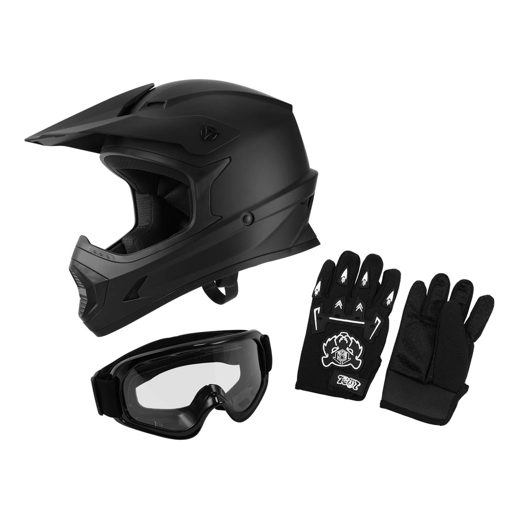 Full Face Off-Road Dirt Bike Helmet for Youth (S/M/L/XL)