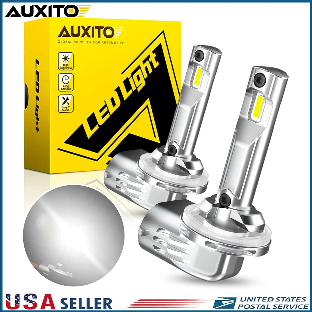 2X LED Fog Light Bulbs 881 894 889 for AUXITO (36000LM 6000K)