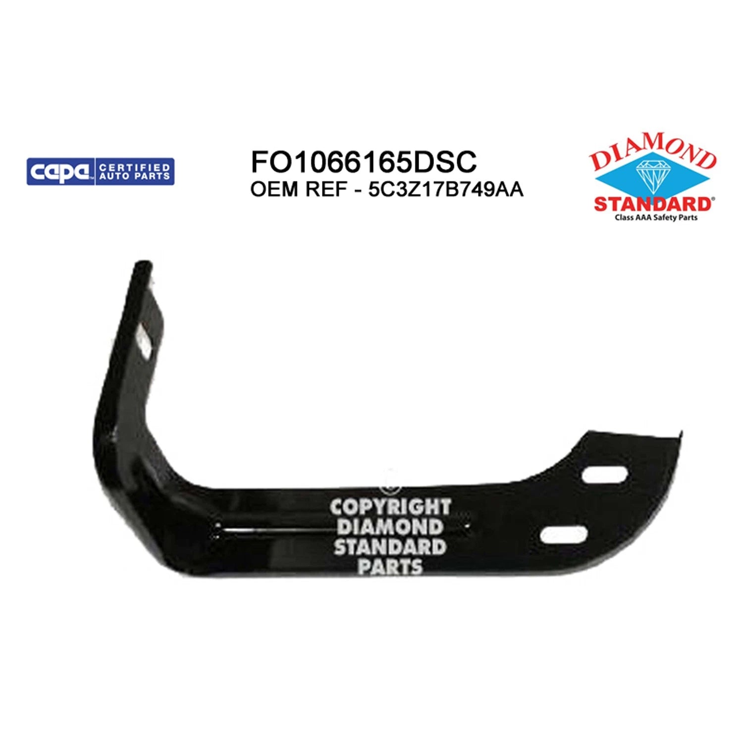 Replacement Steel Front Driver Side Inner Bumper Mount Bracket for Toyota