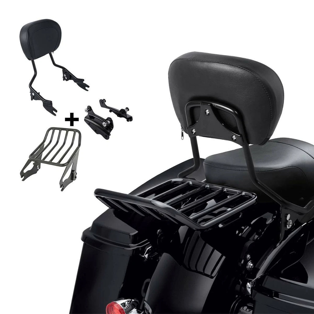 Sissy Bar Backrest Pad & Docking Kit for Harley Touring (2009–2013)