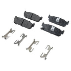Set of 4 NAO Brake Pads for Infiniti Q45, M45 (2002–2006)