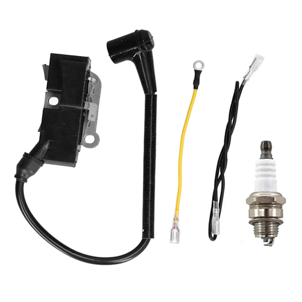 Ignition Coil Spark Plug Kit for Husqvarna 350 357 359 365 371 372 K750 K760