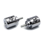 Skull Chrome Bar End for Honda CBR 600RR 1000RR VFR800 RC51 CBR900RR (2000–2023)