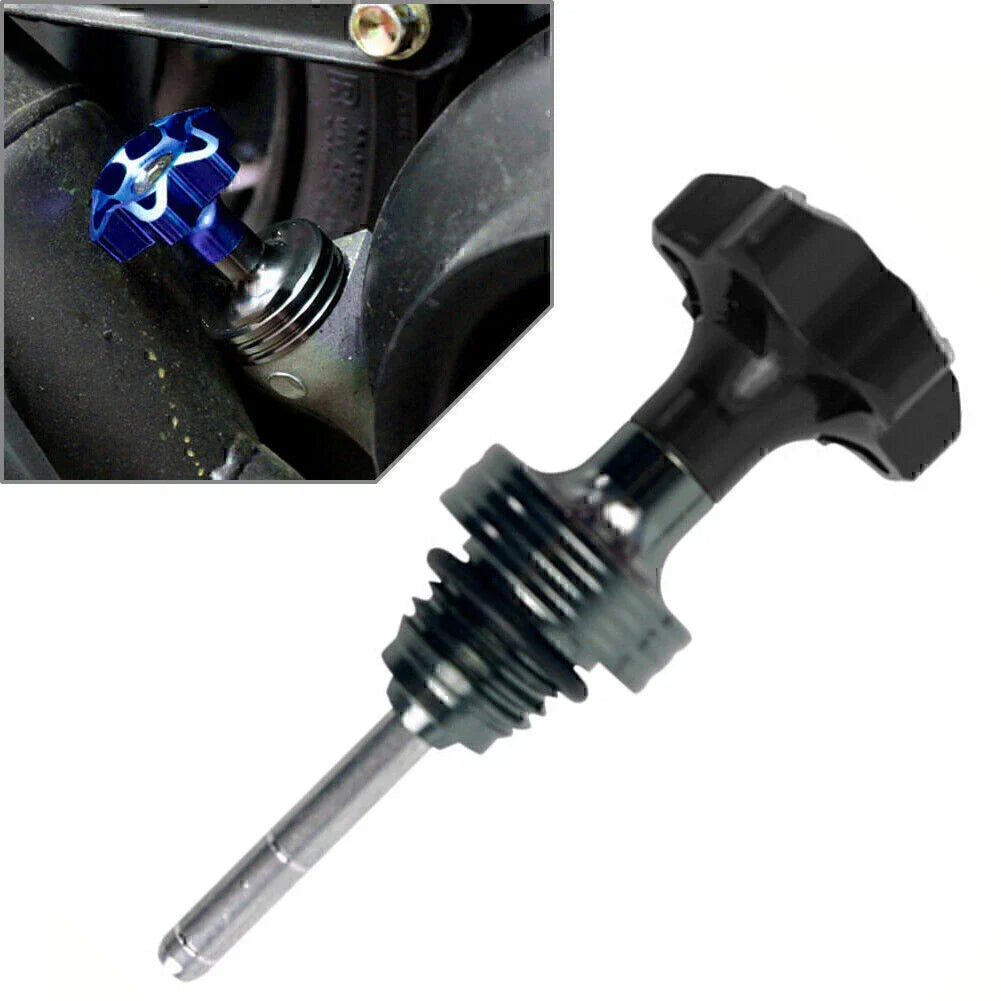 CNC Motorcycle Aluminum Black Engine Oil Dipstick for 125cc ATV