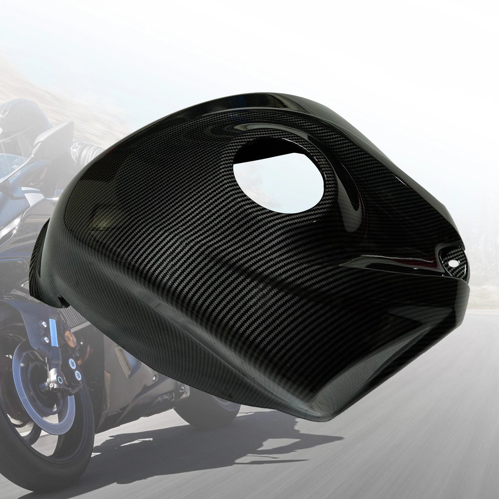 Gas Fuel Tank Cover Fairing for Suzuki GSXR 600/750 (2008–2010) Carbon Fiber Look