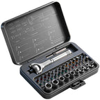 40 in 1 Swivel Ratchet Wrench Set with Magnetic Head, 60 Tooth Chrome Vanadium