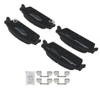 Rear Ceramic Brake Pads Kit for Chevrolet Silverado 1500/GMC Sierra 1500 (2014–2018)