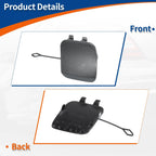 Front Bumper Tow Hook Cover for Mercedes-Benz GLA X156 (2014-2020) Gray