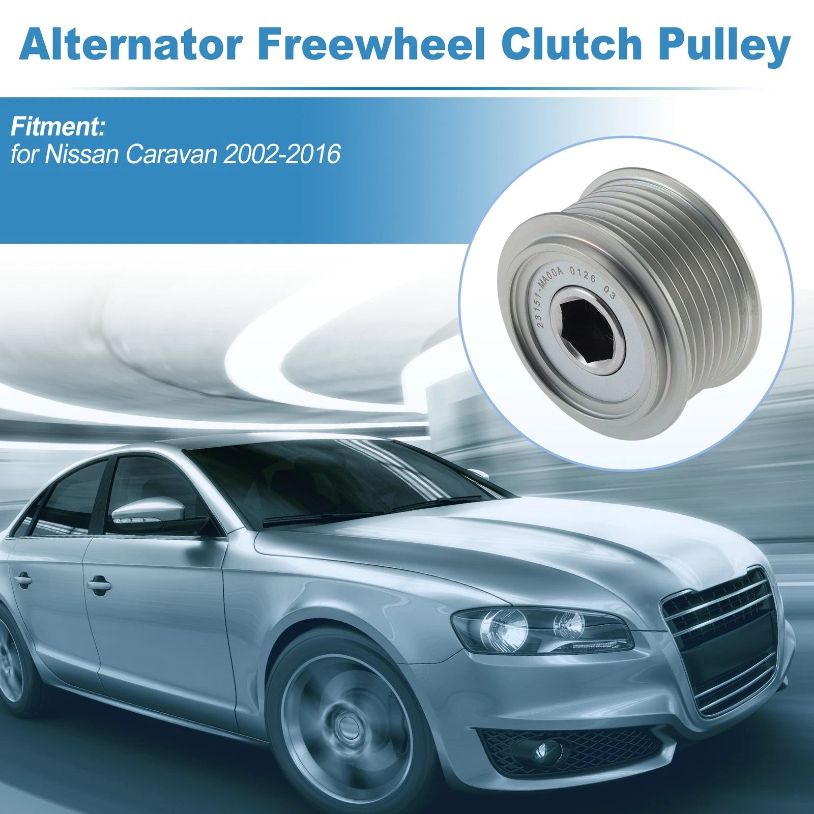 1 pcs Alternator Freewheel Clutch Pulley for Nissan Caravan (2002–2016) 23151MA00A
