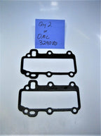 Set of 2 Exhaust Cover Gaskets for Evinrude Johnson OMC 329080 (OEM)