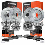 Drilled Rotors & Brake Pads Set for Nissan Rogue 