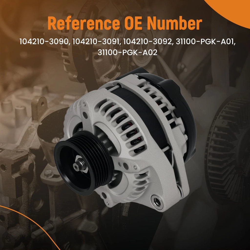 Alternator for Honda Pilot (2003–2004), Odyssey (2002–2004), Acura MDX (2001–2002)