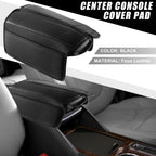 2X Center Console Armrest Pad Cover for Nissan Rogue (2021–2023) Black