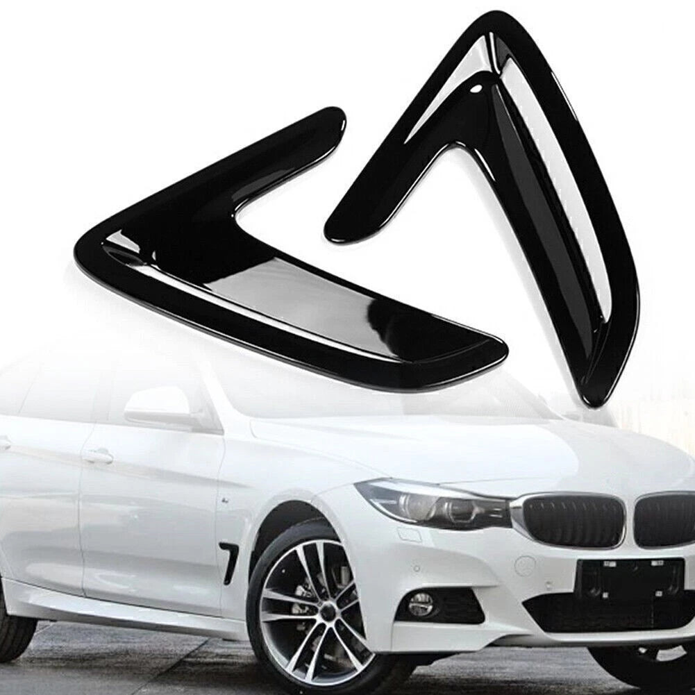 2X Side Body Marker Fender Air Wing Vent Trim for BMW 3 Series GT (2013–2017)