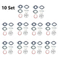 Set of 10 Carburetor Repair Kits for Briggs & Stratton (696146, 696147)