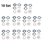 Set of 10 Carburetor Repair Kits for Briggs & Stratton (696146, 696147)