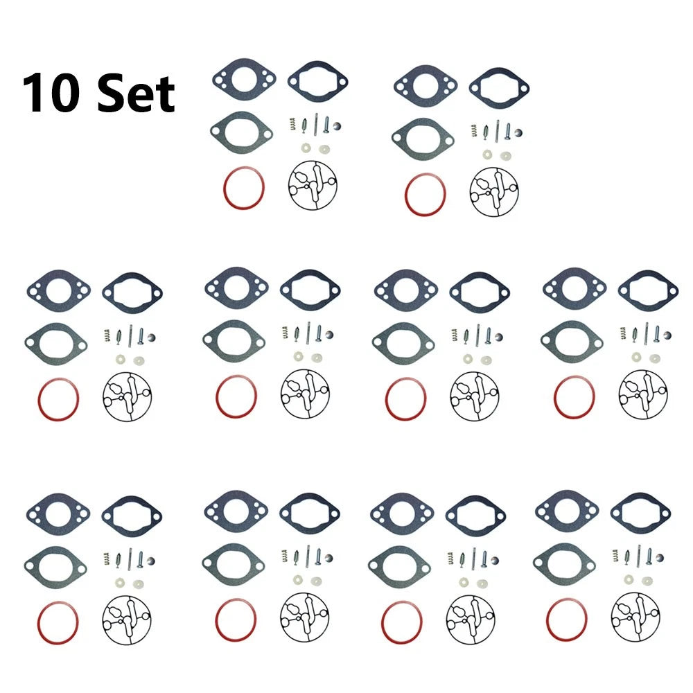 Set of 10 Carburetor Repair Kits for Briggs & Stratton (696146, 696147)
