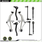 Set of 8 Front Lower Control Arm Ball Joints Tie Rod End for Nissan Altima (2015–2018)