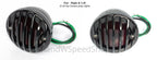 Tail Lights Pair w/ Black Grille Bezel for Ford Car (1933–1936) 12V