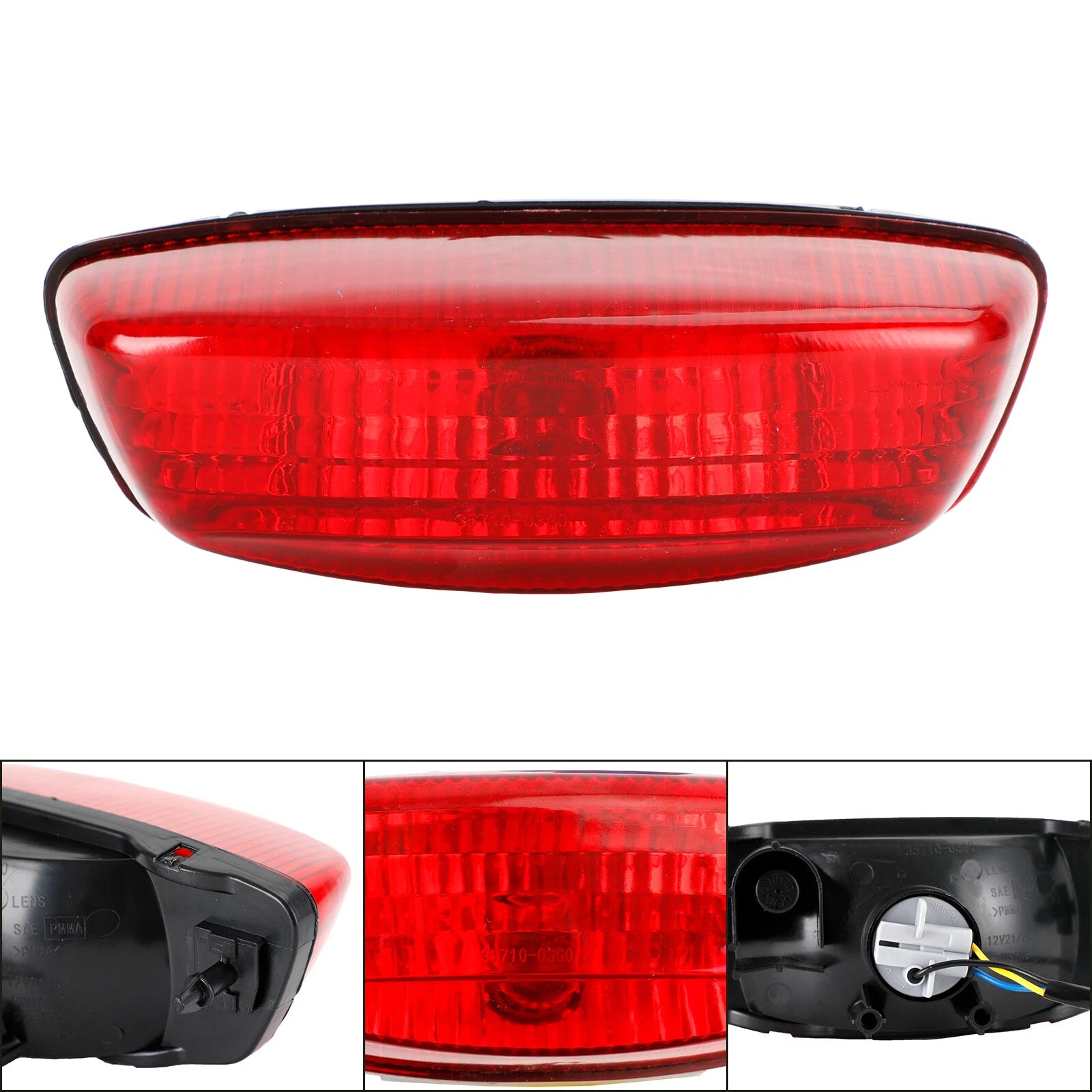 Rear Brake Tail Light Red Lens for Suzuki LTF250 Ozark LT-Z250 LTZ400 (2002–2008)