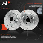 Front Drilled Brake Rotors & Ceramic Pads for Subaru Impreza (2017–2023)