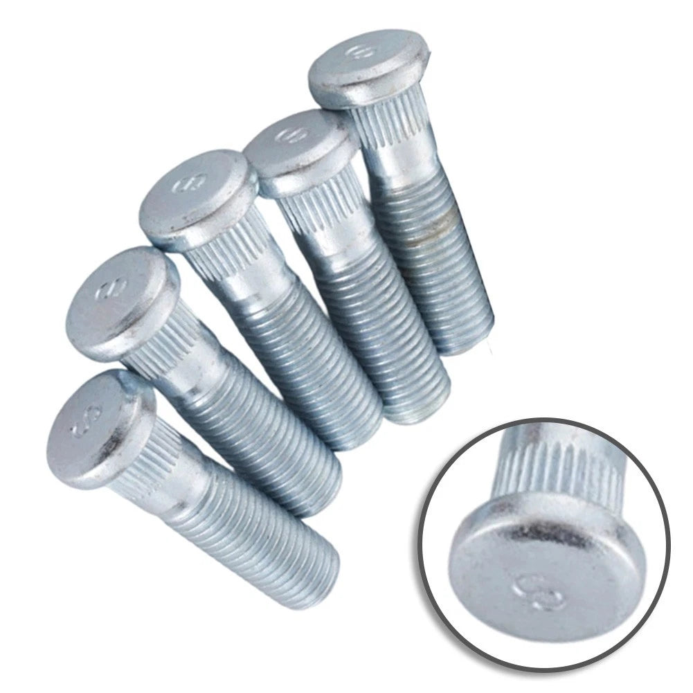 Replacement Wheel Studs for Various Makes and Models (High-strength Steel)