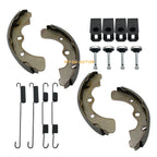 Front Rear Brake Shoes with Springs Pin for Kawasaki Mule 3000-4010