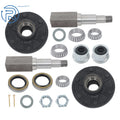 2X Hub Trailer Axle Kit for Square Spindle Camper (3500lbs)