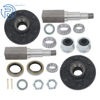 2X Hub Trailer Axle Kit for Square Spindle Camper (3500lbs)