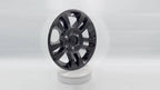 Wheel Skins Hub Caps Gloss Black 18 Inch for Chevy Silverado Tahoe (2014–2020)