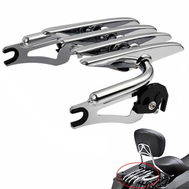 Chrome Stealth Luggage Rack for Harley Electra Glide (2009–2025)