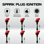 Set of 6 Ignition Coils & Iridium Spark Plugs for Nissan Altima Maxima (2009–2019) UF550