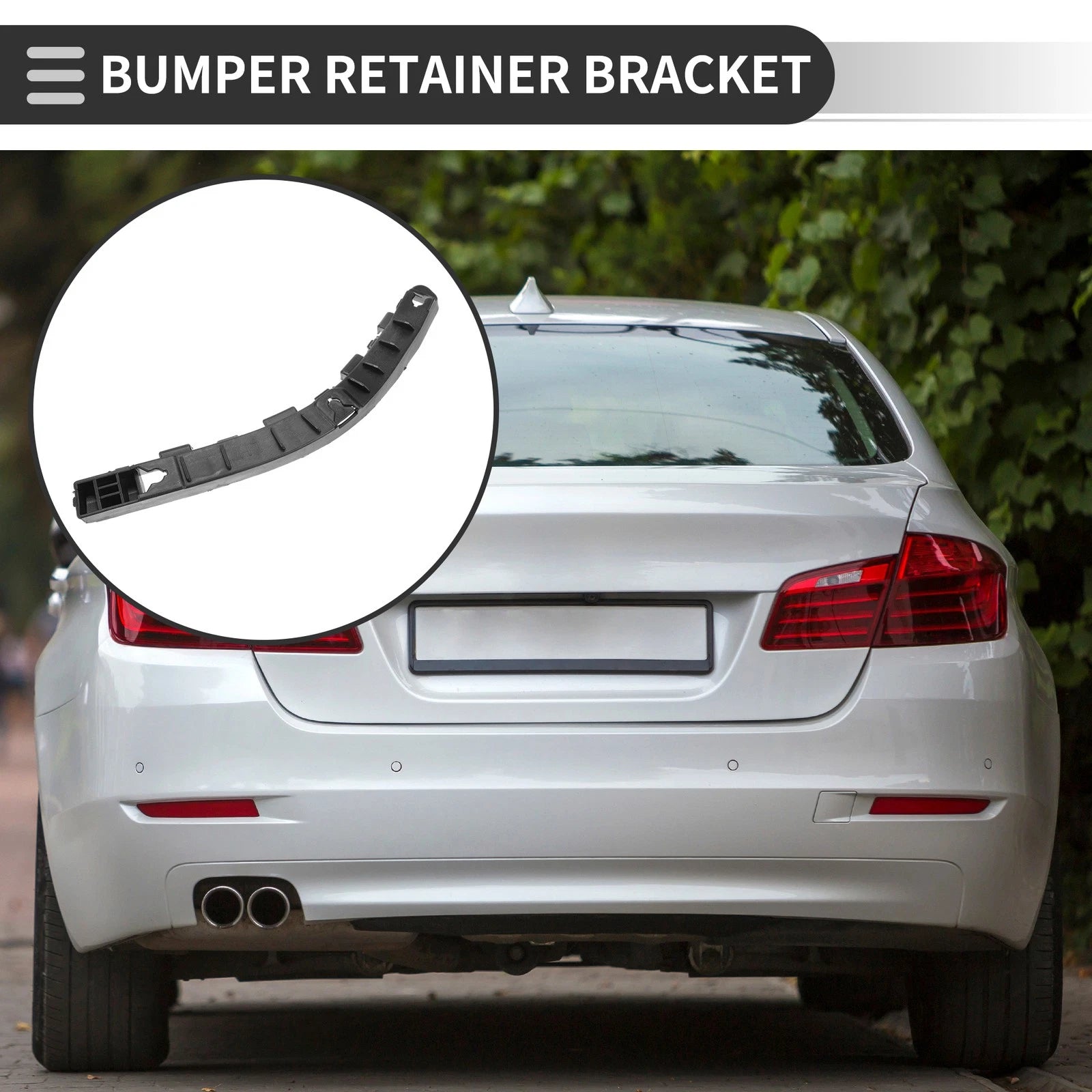 Left Rear Bumper Retainer Bracket No. 866133W000 for Kia Sportage (2011–2016)