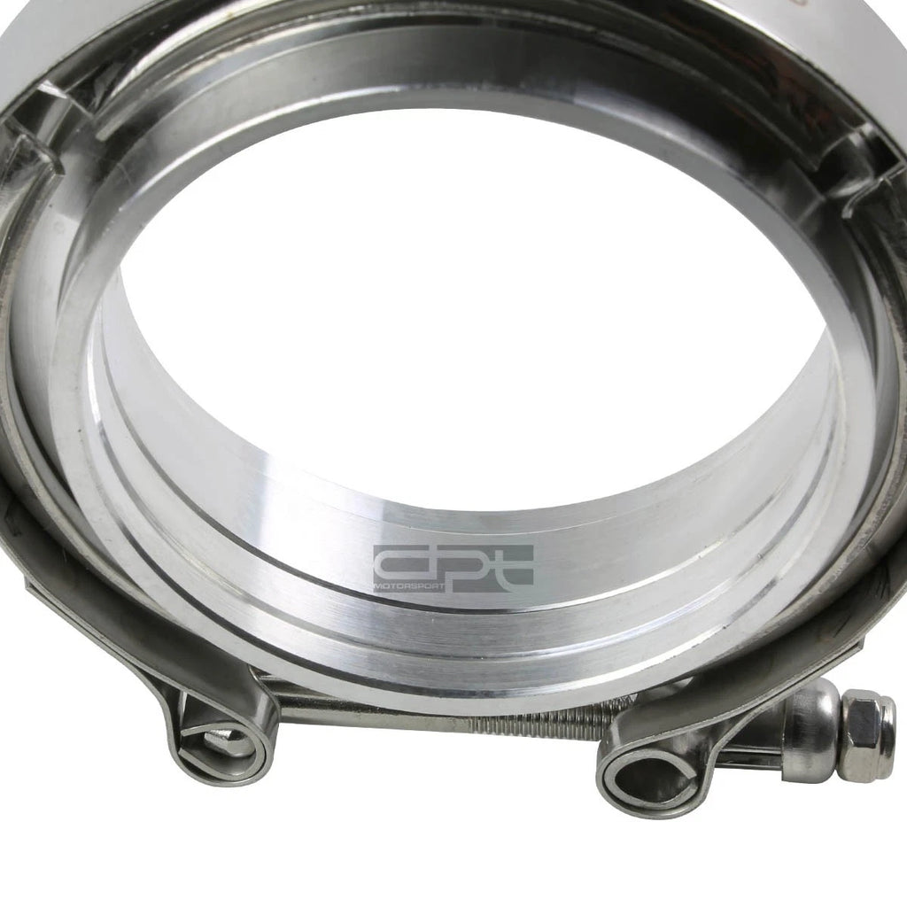 2.5" Stainless V-Band Clamp + Aluminum Flange for Turbo Down Pipe Wastegate