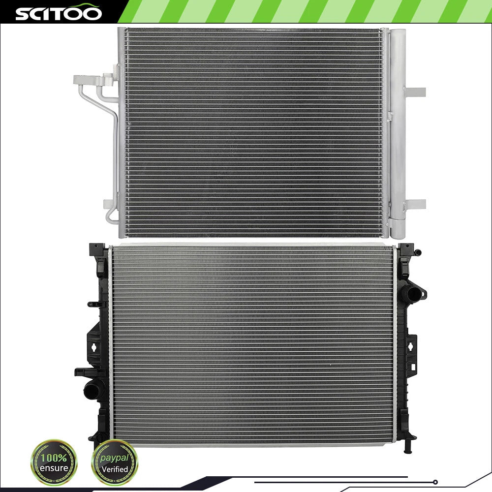 Radiator and A/C Condenser Kit for Ford Focus (2015–2018) 2.0L L4