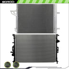Radiator and A/C Condenser Kit for Ford Focus (2015–2018) 2.0L L4