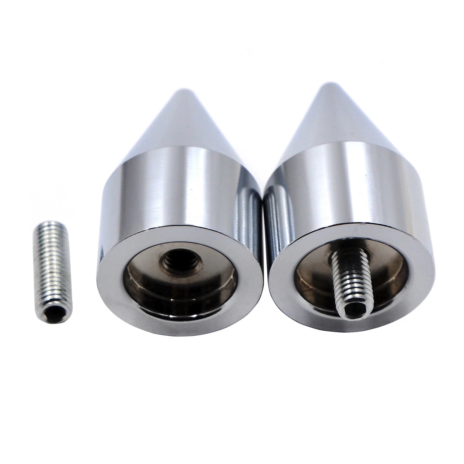 Spike Bar Ends for Kawasaki Ninja ZX6R (1995–2012), ZX900 (1994–2003), ZX10R (2006–2007) Chrome