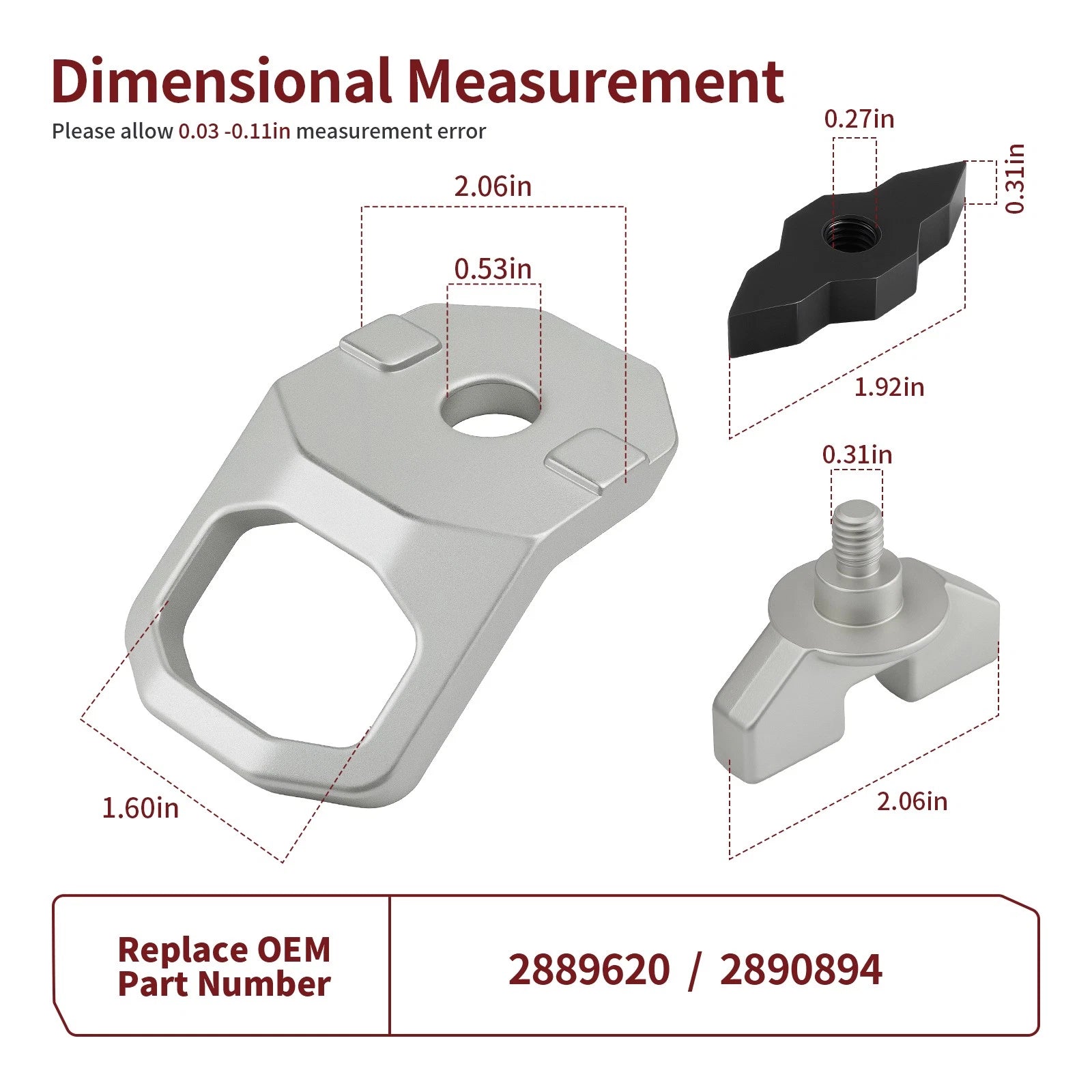 Set of 4 Lock & Ride MAX D-Rings for Polaris Ranger Crew XD 1500 (2024–2025) 2889620