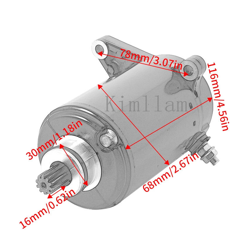 Starter for Kawasaki ZX750 Ninja ZX-7R (1991–1994, 1996–2003) ZX750 ZXR750 (1991–1995)